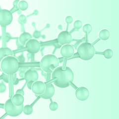 Abstract 3d molecules medical
