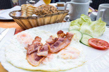 Prepared Egg and coffee