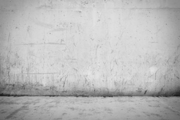 Background interior: concrete wall and floor