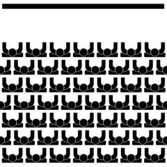 people in cinema icon vector illustration