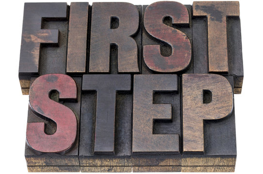 first step in wood type