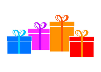 Gift icon on white background