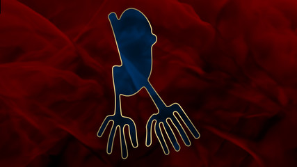 Nazca - Hands - Blue & Red