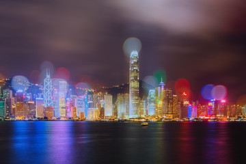 Fototapeta premium Hong Kong city view at night
