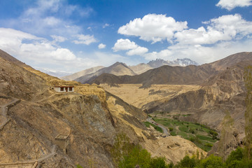 Moonland near Lamayuru Village in Ladakh Kashmir