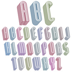 3d tall condensed font for headlines with textures.