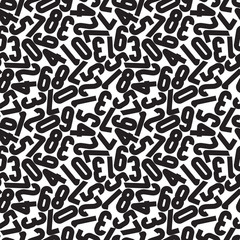Numbers seamless pattern.
