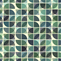 Abstract mosaic retro seamless pattern.