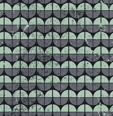 Geometric seamless tiles in retro style, vector background.