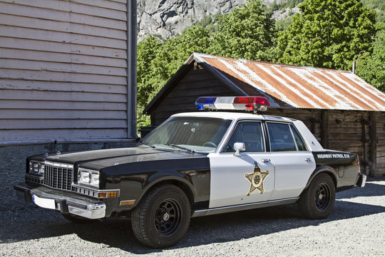 Streifenwagen anno dazumal