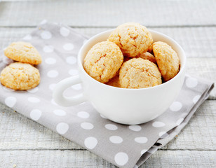 made from almonds cookies