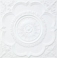 Patterns on the ceiling gypsum sheets