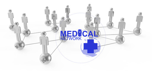 medical network graphic sign