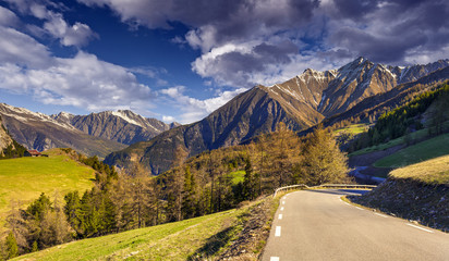 View from the Col d'Isoard Pass