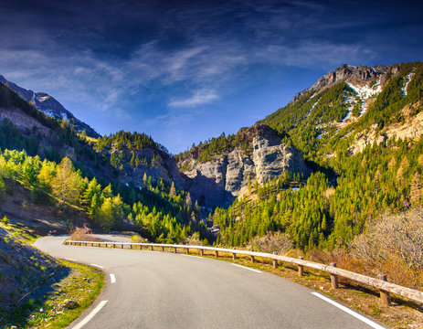 View from the Col d'Isoard Pass