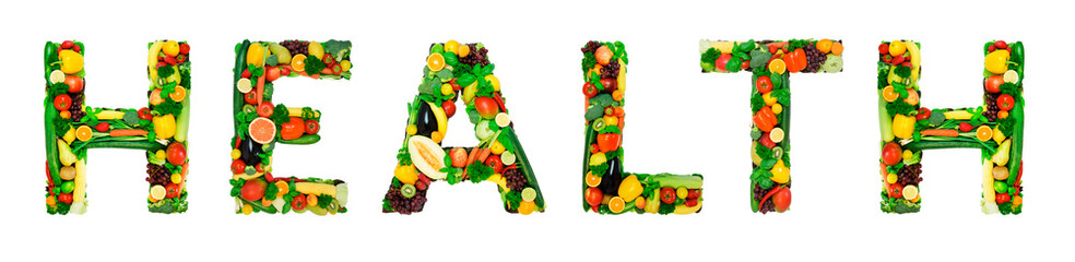 Healthy alphabet - HEALTH