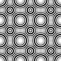 Seamless black and white pattern, vector stripes 