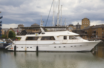 London, Millhouse private yacht bay in the centre of London