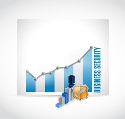 business security graph illustration