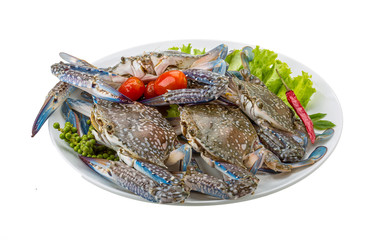 Raw blue crab