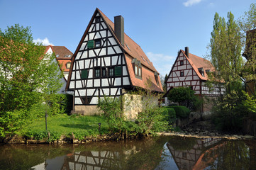 Obraz premium Fachwerk in Hersbruck