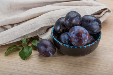 Ripe fresh plum