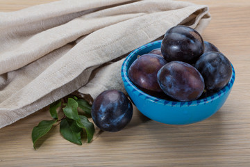 Ripe fresh plum
