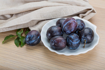 Ripe fresh plum