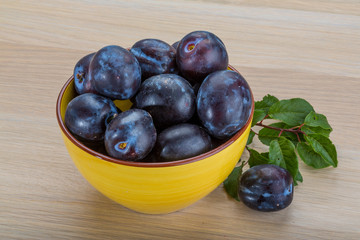 Fresh plums