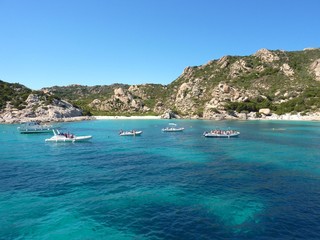 Rocks and sea in La Maddalena archipelago, Spargi, Sardinia