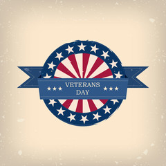 Veterans day badge