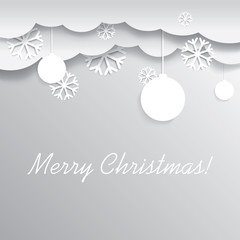 Decorative Christmas card vector design