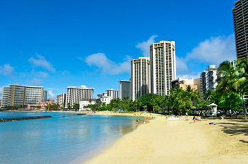 Fototapeta na wymiar Beautiful view of Honolulu, Hawaii, United States
