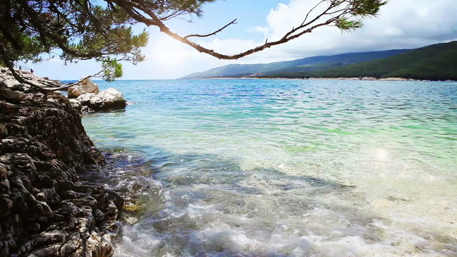 Cozy sea creek in Croatia, Rabac