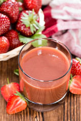 Fresh made Strawberry Juice