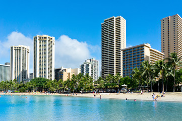 Obraz na płótnie Canvas Beautiful view of Honolulu, Hawaii, United States