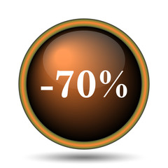70 percent discount icon