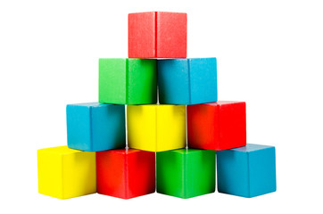 Wooden building blocks