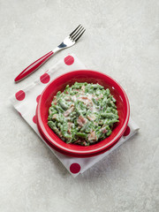 spatzli gnocchi with speck