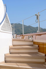 luxury sail boat parts detail