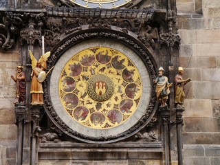 Obraz premium Uhr in der Altstadt von Prag