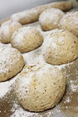 proving fresh  bread