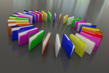 colored folder