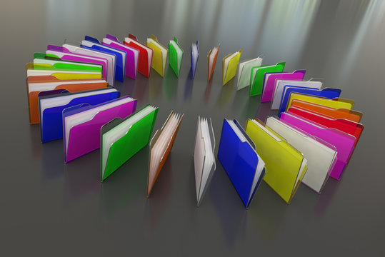colored folder