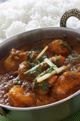 traditional curry in dish