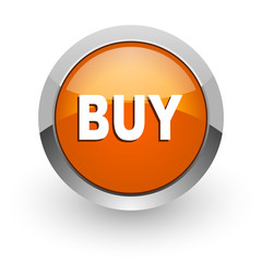 buy orange glossy web icon