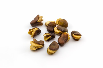 Fried Vicia faba bean.