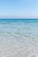 Fototapeta na wymiar Beatifull sea water at Sardinia coast, Italy.
