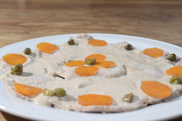 Cold veal with tuna sauce