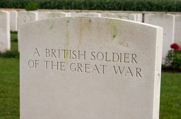 A British soldier of the great world war one